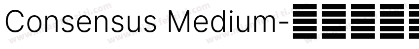 Consensus Medium字体转换